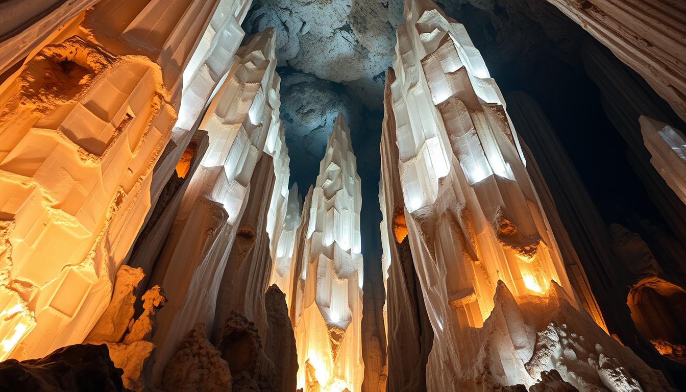 Marvel at the Stunning Giant Crystals in This Cave